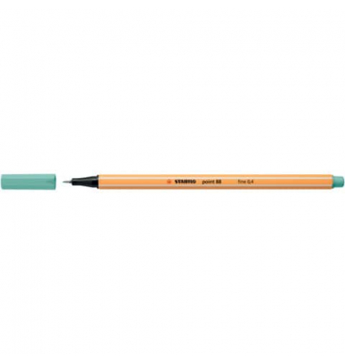 Fineliner point 88, 88/12, orange, wei&szlig;e Streifen (Schreibfarbe: eukalyptus), 0,4mm