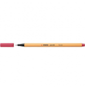 Fineliner point 88, 88/49, orange, wei&szlig;e Streifen (Schreibfarbe: erdbeerrot), 0,4mm