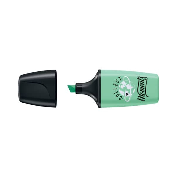 10 Stück Stabilo Textmarker STABILO BOSS MINI Pastellove, 07/116-9, grün, 2-5mm Keilspitze 4006381575713 Stabilo