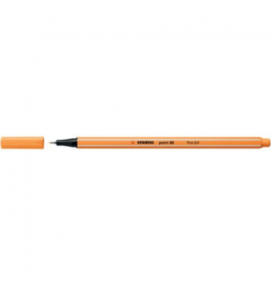 Fineliner point 88, 88/85, orange, wei&szlig;e Streifen (Schreibfarbe: papaya), 0,4mm