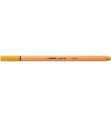 Fineliner point 88, 88/87, orange, wei&szlig;e Streifen (Schreibfarbe: curry), 0,4mm
