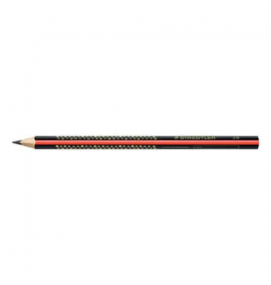 Bleistift Noris Jumbo 1285, 1285-1, schwarz/rot, 4,0mm, 2B