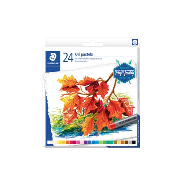 12 Stück Staedtler Ölpastellkreide karat®, 2420 C24, farbig sortiert, rund, 11x70mm (ØxL) 4006608200817 Staedtler 24 Stück