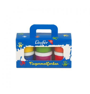 Fingerfarben-Set sortiert