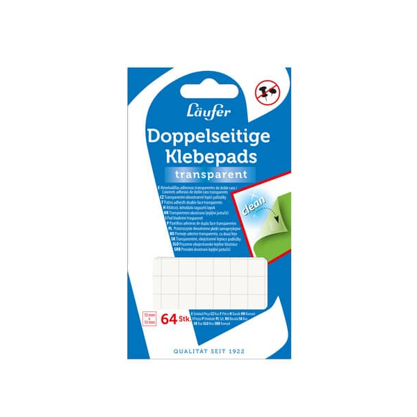 4006677991500 - Klebepads 99150 64 Stück 10x10mm (BxL) doppelseitig wiederablösbar 4006677991500 64 Stück
