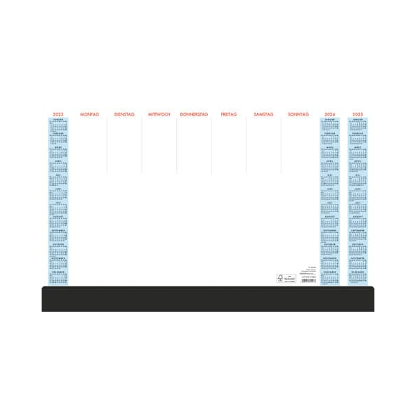 4006928699278 - Schreibunterlage 108 595x37 1 Woche 1 Blatt mit Schutzleiste 4006928699278 - Schreibunterlage 108 595x37 1 Woche 1 Blatt mit Schutzleiste