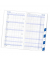 Kalendereinlage 530-0000, 1 Monat / 2 Seiten, 88x152mm, 2025