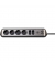 Steckdosenleiste 1153590610 estilo, 6-fach, silber/schwarz