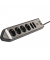 Steckdosenleiste 1153590610 estilo, 6-fach, silber/schwarz