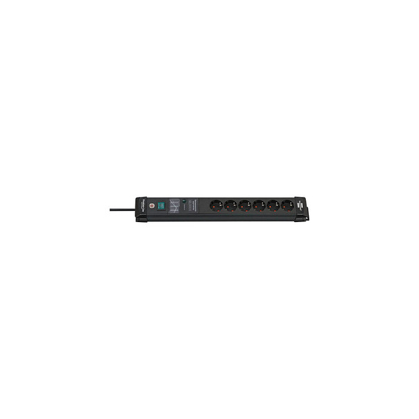 4007123674091 - Premium-Line 6-fach Steckdosenleiste mit Überspannungsschutz 30 m schwarz 4007123674091 brennenstuhl 4007123674091 - Premium-Line 6-fach Steckdosenleiste mit Überspannungsschutz 30 m schwarz 4007123674091 brennenstuhl