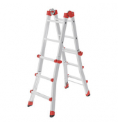 Hailo Gelenkleiter M80 alu 4x 3 Sprossen, H: 89,9 cm
