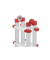 Hailo Gelenkleiter M80 alu 4x 3 Sprossen, H: 89,9 cm