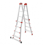 Hailo Gelenkleiter M80 alu 4x 4 Sprossen, H: 115,0 cm