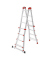 Hailo Gelenkleiter M80 alu 4x 4 Sprossen, H: 115,0 cm