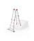 Hailo Gelenkleiter M80 alu 4x 4 Sprossen, H: 115,0 cm