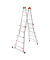 Gelenkleitern 7520-007 M80, 4x 5 Stufen, silber, Aluminium
