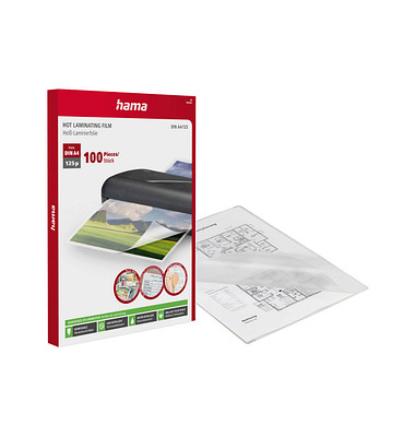 Laminierfolien 00050565, A4, 216x303mm, 125mic, gl&auml;nzend