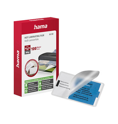 Laminierfolien 00050571, Karten, 60x95mm, 80mic, gl&auml;nzend