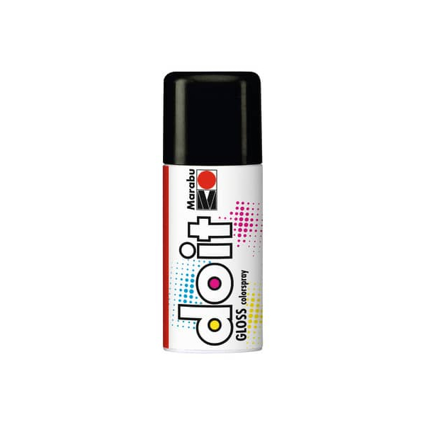 6 Stück Marabu Colorspray do it gloss 150ml schwarz 4007751632760 MARABU 150 Milliliter