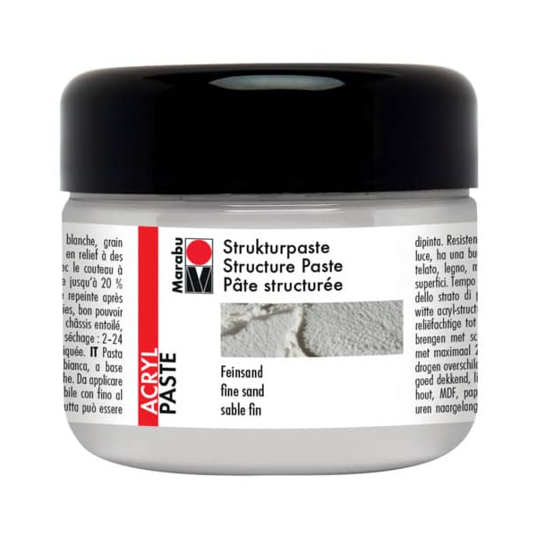 4 Stück Marabu Strukturpaste Acryl Feinsand 4007751654885 Marabu 225 Milliliter