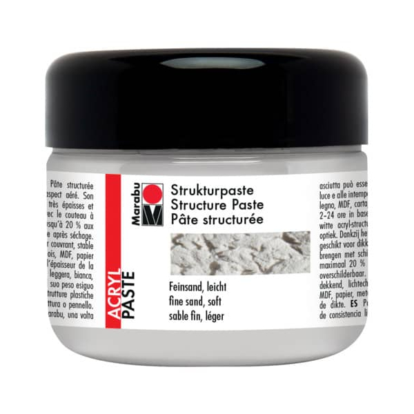 4 Stück Marabu Strukturpaste Acryl Feinsand leicht 4007751654892 Marabu 225 Milliliter
