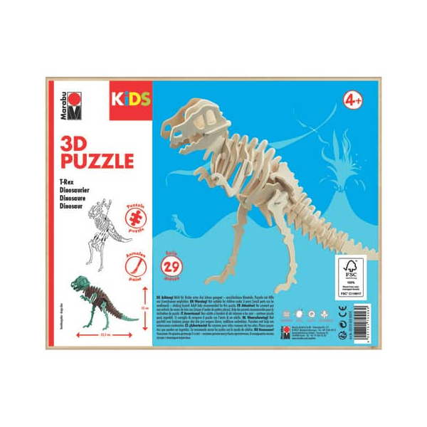 4007751745569 - KiDS 3D Puzzle T-Rex Dinosaurier 29 Teile 4007751745569 - KiDS 3D Puzzle T-Rex Dinosaurier 29 Teile