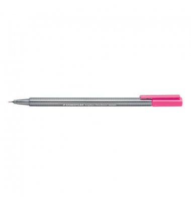 Fineliner triplus 334, 334-221, silber (Schreibfarbe: neonpink), 0,3mm