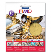 Blattmetall Fimo 14x14cm 10ST gold