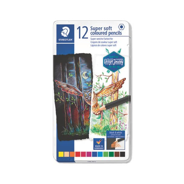 10 Stück Staedtler Farbstifte 12ST Supersoft sortiert 4007817057070 STAEDTLER 12 Stück