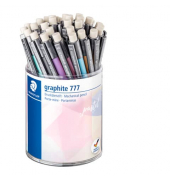 Druckbleistift Graphite 777 pastell im Köcher, 777 KP36PA, Härte HB, 0,5mm, farbig sortiert, mit Radiergummi