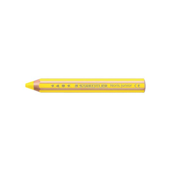 6 Stück Staedtler Farbstift Noris  junior, 140-1, gelb, sechskant-abgerundet 4007817065150 Staedtler