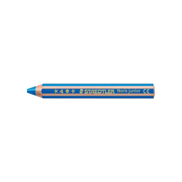 6 Stück Staedtler Farbstift Noris  junior, 140-3, blau, sechskant-abgerundet 4007817065198 Staedtler