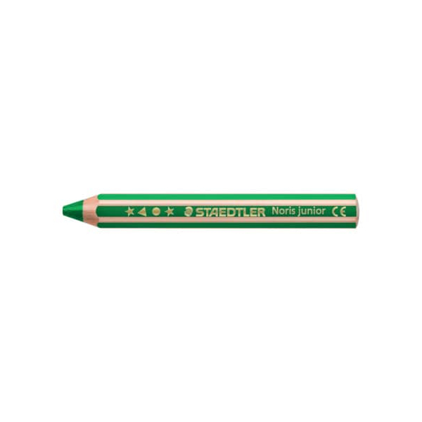6 Stück Staedtler Farbstift Noris  junior, 140-5, grün, sechskant-abgerundet 4007817065259 Staedtler