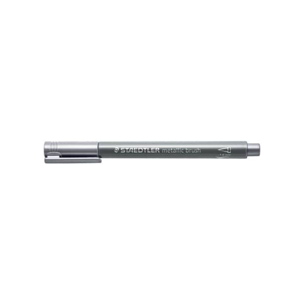 10 Stück Staedtler Lackmarker Metallic brush Marker, 8321-81, silber, 1-6mm Pinselstifte 4007817075869 Staedtler