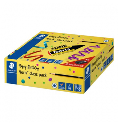 Bleistift-Set Bleistift Promo Schulbox, 120 C144P1, 144x schwarz/gelb, 2,0mm, HB