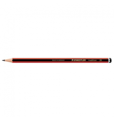 Bleistift Tradition, 110-2B, Härte 2B, 2,0mm, schwarz-rot