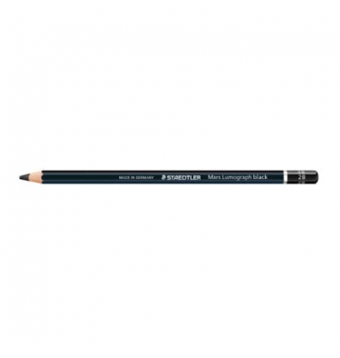 Reisskohlenstift Mars Lumograph, 100B-2B, schwarz, 2B