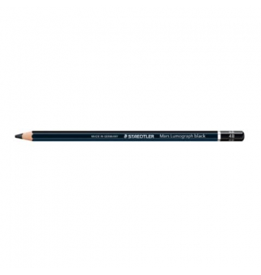 Reisskohlenstift Mars Lumograph, 100B-4B, schwarz, 4B