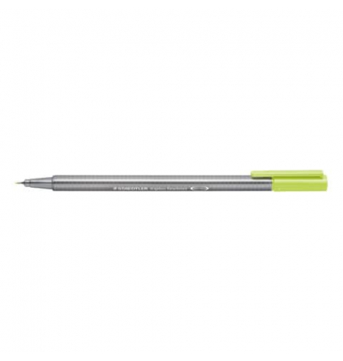 Fineliner triplus 334, 334-53, silber (Schreibfarbe: lindgr&uuml;n), 0,3mm