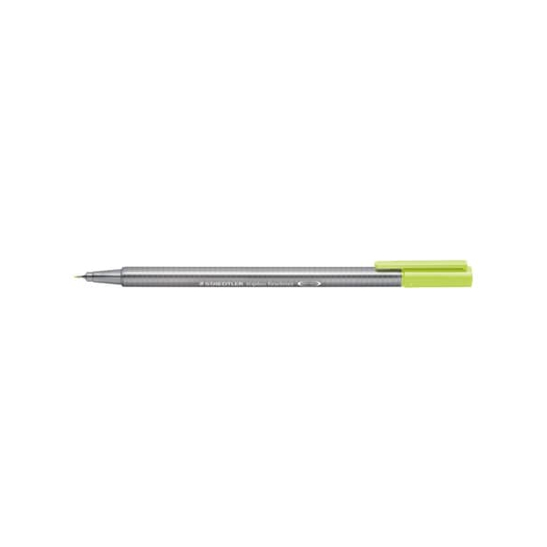 10 Stück Staedtler Fineliner triplus 334, 334-53, silber (Schreibfarbe: lindgrün), 0,3mm 4007817331101 Staedtler