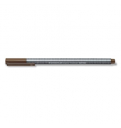 Fineliner triplus 334, 334-77, silber (Schreibfarbe: sepia coloriert), 0,3mm