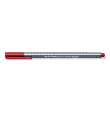 Fineliner triplus 334, 334-29, silber (Schreibfarbe: karminrot), 0,3mm