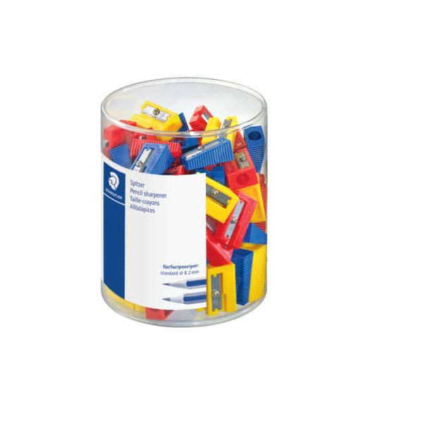100 Stück Staedtler Spitzer Kunststoff 3Farben 4007817510056 STAEDTLER