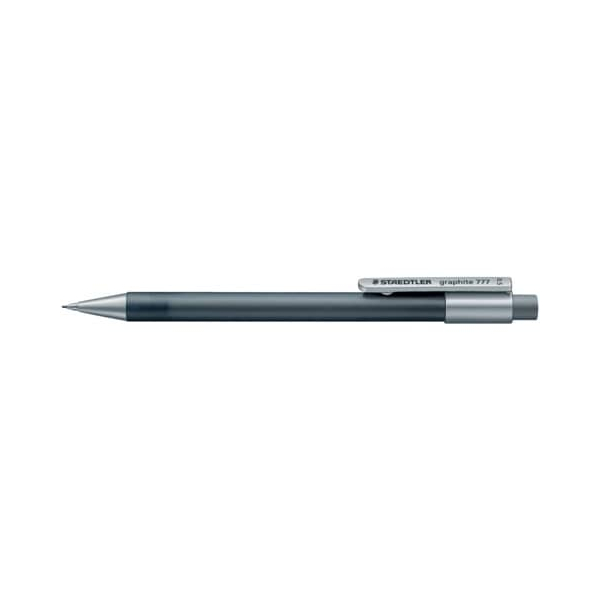 4007817777589 - Druckbleistift Graphite 77705 777 05-8 Härte B 05mm grau transparent mit Radiergummi 4007817777589 Staedtler