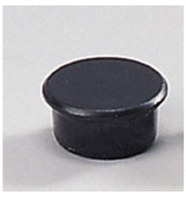 Haftmagnet 95513-20003, Rund, 13mm &Oslash;, schwarz, 100g