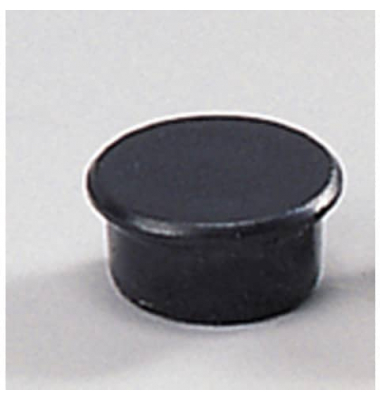 Haftmagnet 95513-20003, Rund, 13mm &Oslash;, schwarz, 100g