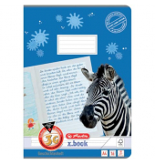 Schulheft 1957778 x.book, Lineatur 3G / Schreiblern-Lineatur / keine, A4, 80g, blau, 16 Blatt / 32 Seiten