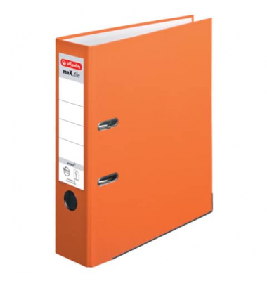 Ordner maX.file protect 10556470, A4 80mm breit PP vollfarbig orange