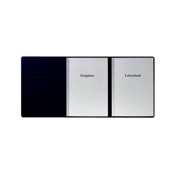 5 Stück Herlitz Bewerbungsmappe 3tlg. schwarz 4008110246406 Herlitz