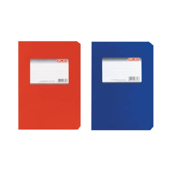 5 Stück Herlitz Notizbuch 263533, farbig sortiert, A5, kariert, 70g, 150 Blatt / 300 Seiten 4008110263533 Herlitz